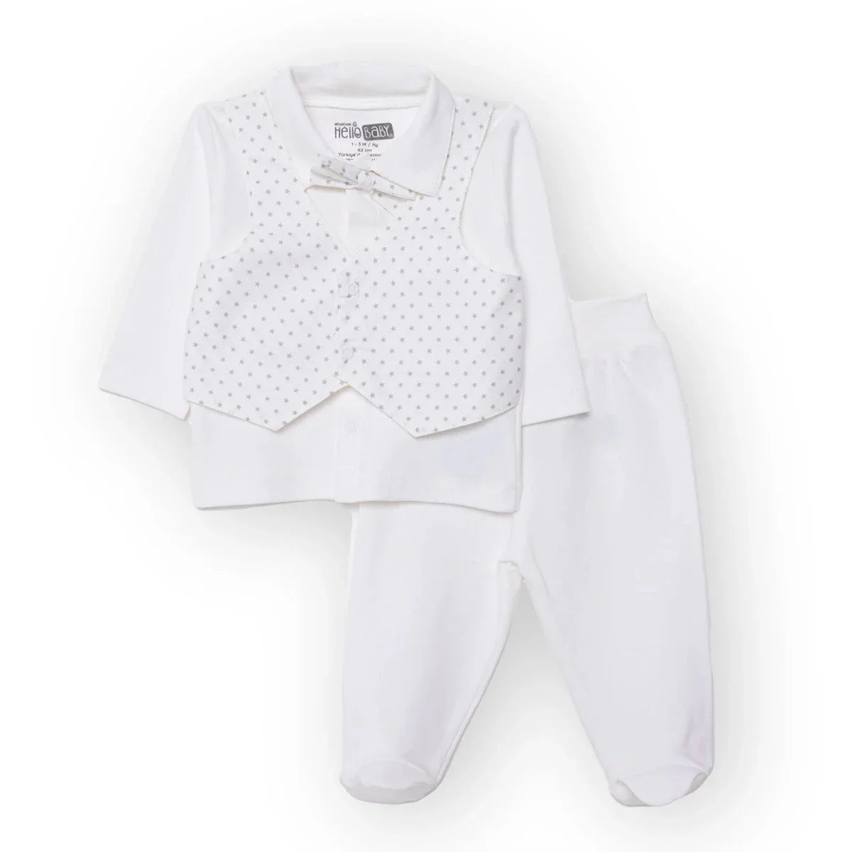 HelloBaby Newborn Ceremony Outfit - White