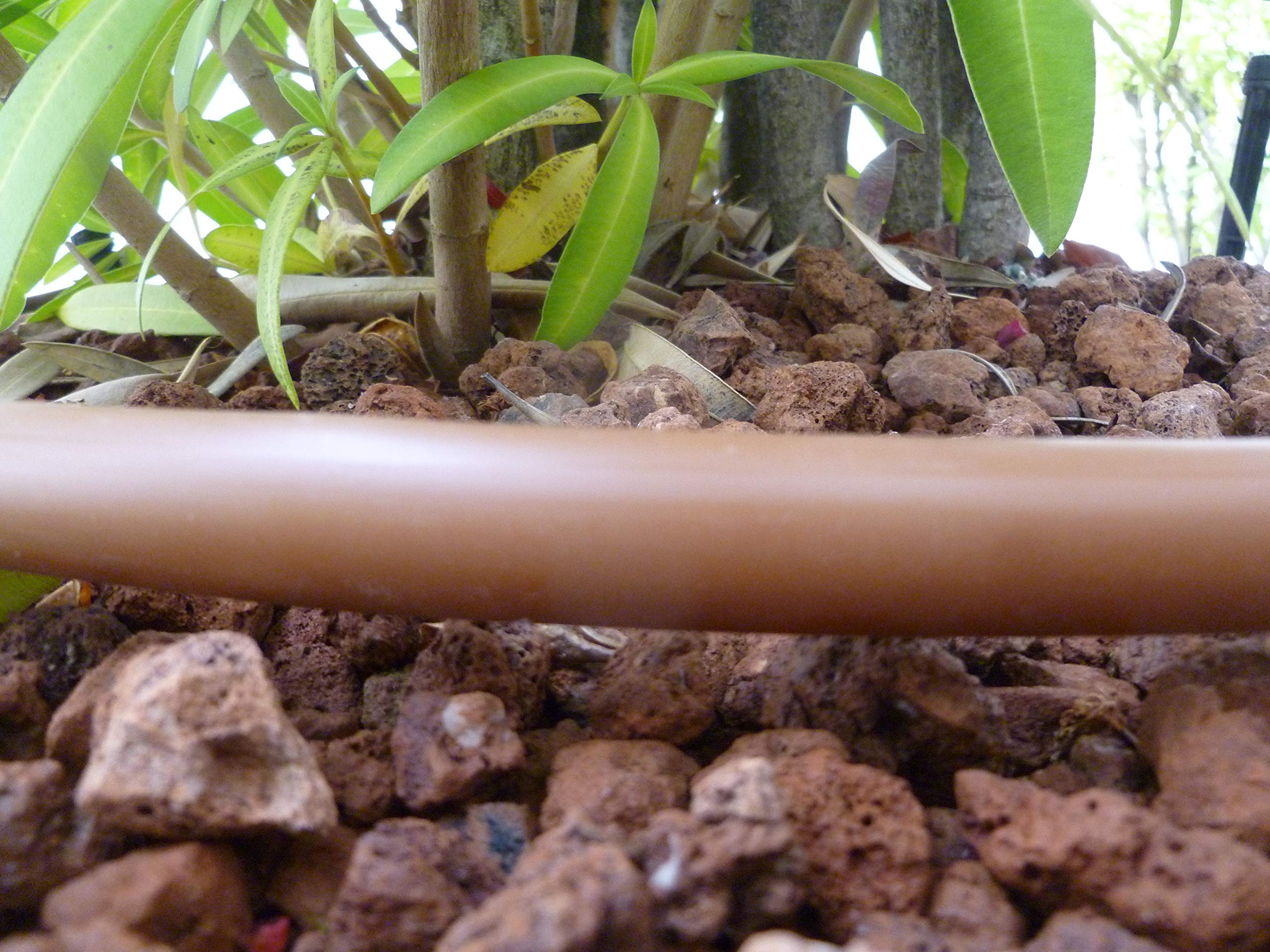 S&M Drip Irrigation Pipe - 16mm x 50m Brown Polyethylene Hose