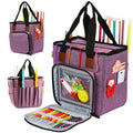 JOZEA Knitting Tote Bag | Yarn Storage Organizer for Crochet & Needles