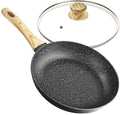 MICHELANGELO 30cm Nonstick Frying Pan with Lid | Stone Granite Skillet