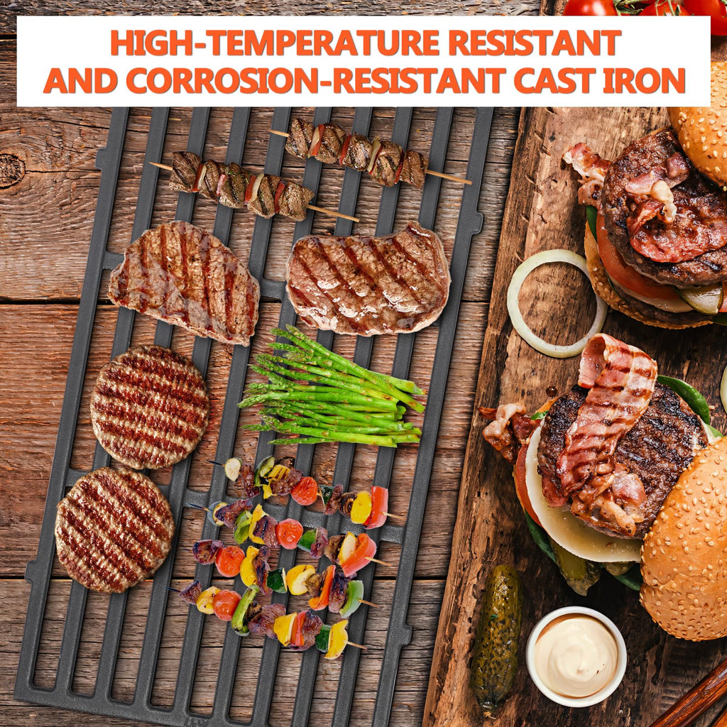 GFTIME Cast Iron Grill Grate & Griddle for Weber Spirit 200 Series