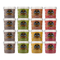 Mr Tubs Pork Crackling Mixed Flavours - Keto & Paleo Snacks (Pack of 16)