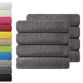 NatureMark 8 Hand Towels – 100% Cotton, 50x100cm – Anthracite Gray