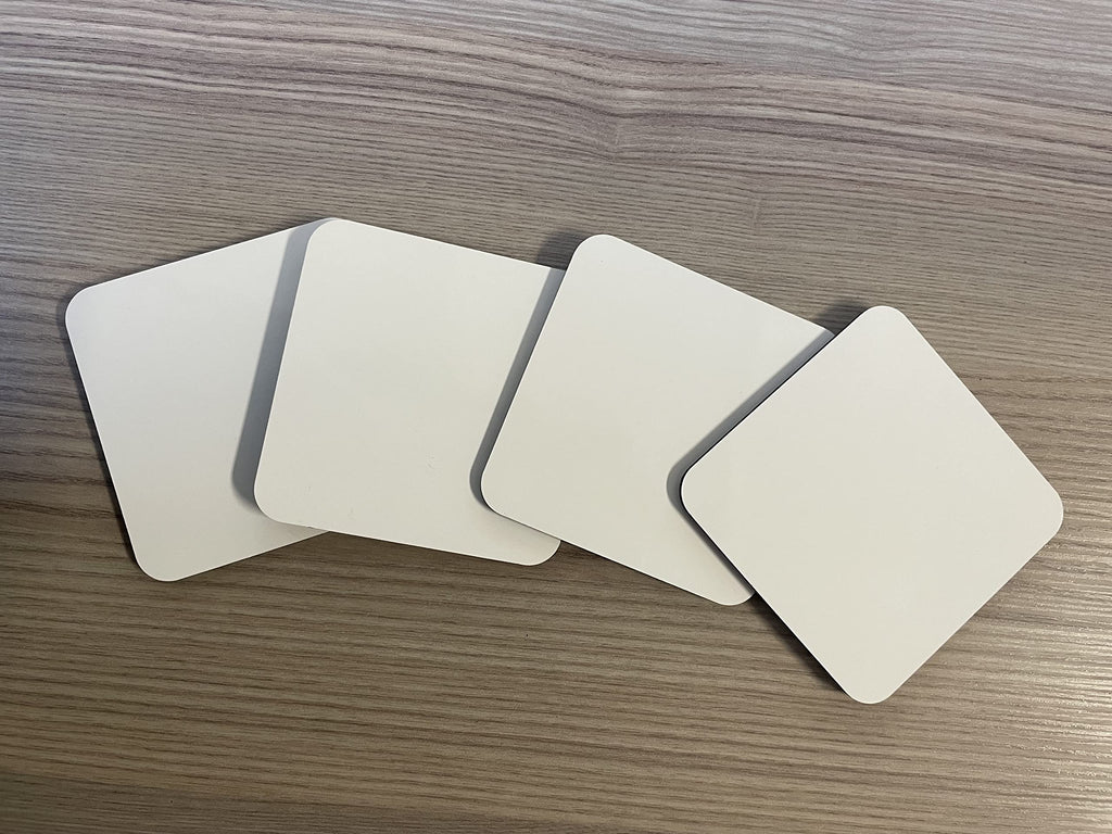 Jolof Store Sublimation Coasters – 9cm Square MDF Cork Backed (50 Pack)