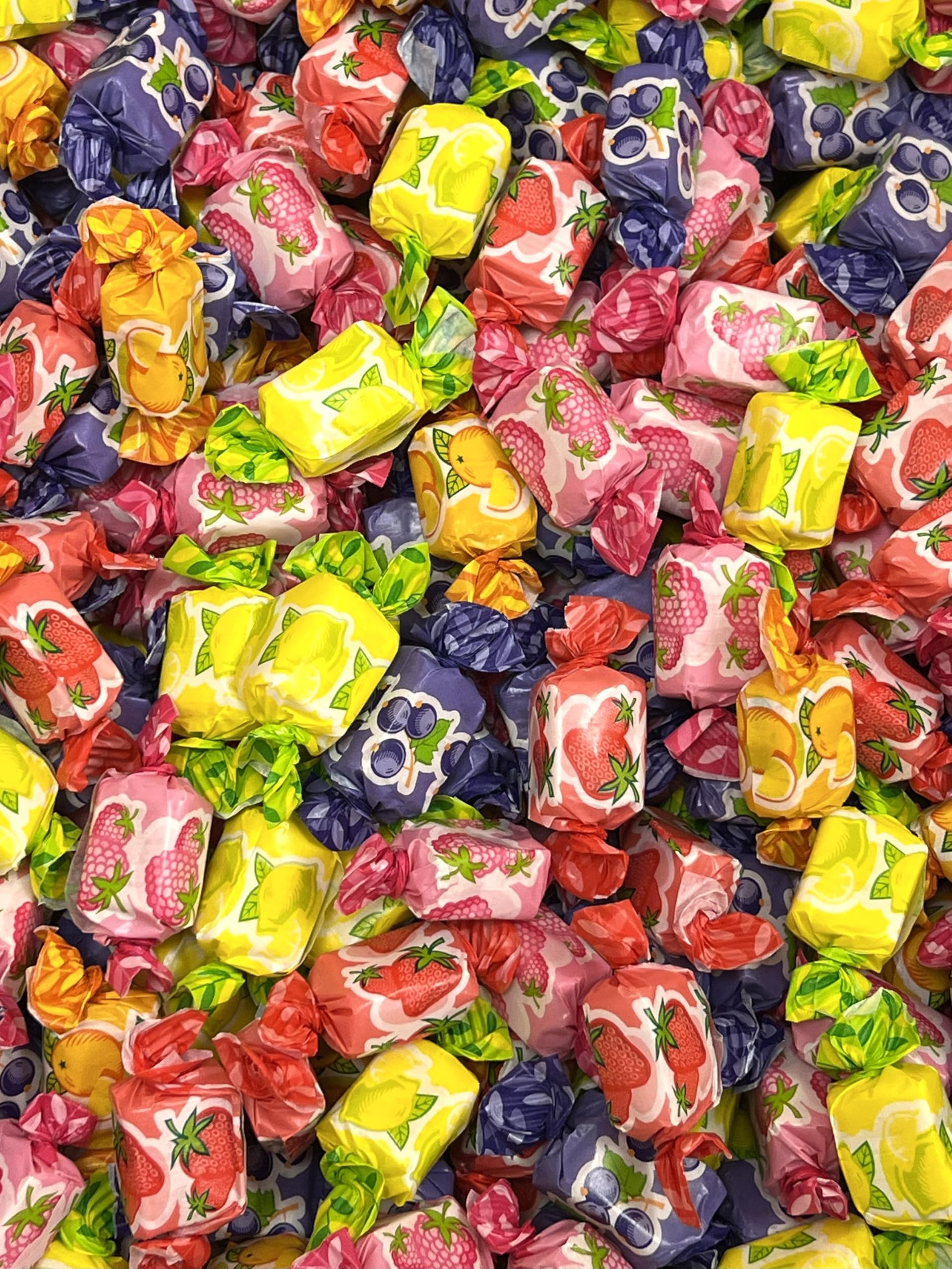 Garden Glaze Assorted Fruit Chews – 1kg Bulk Bag Individually Wrapped