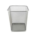 D.RECT Metal Mesh Waste Bin 18L – Silver Rubbish Bin for Office, Bedroom & Home – Durable Steel Frame, Breathable Mesh, Leak-Proof Bottom - image 1