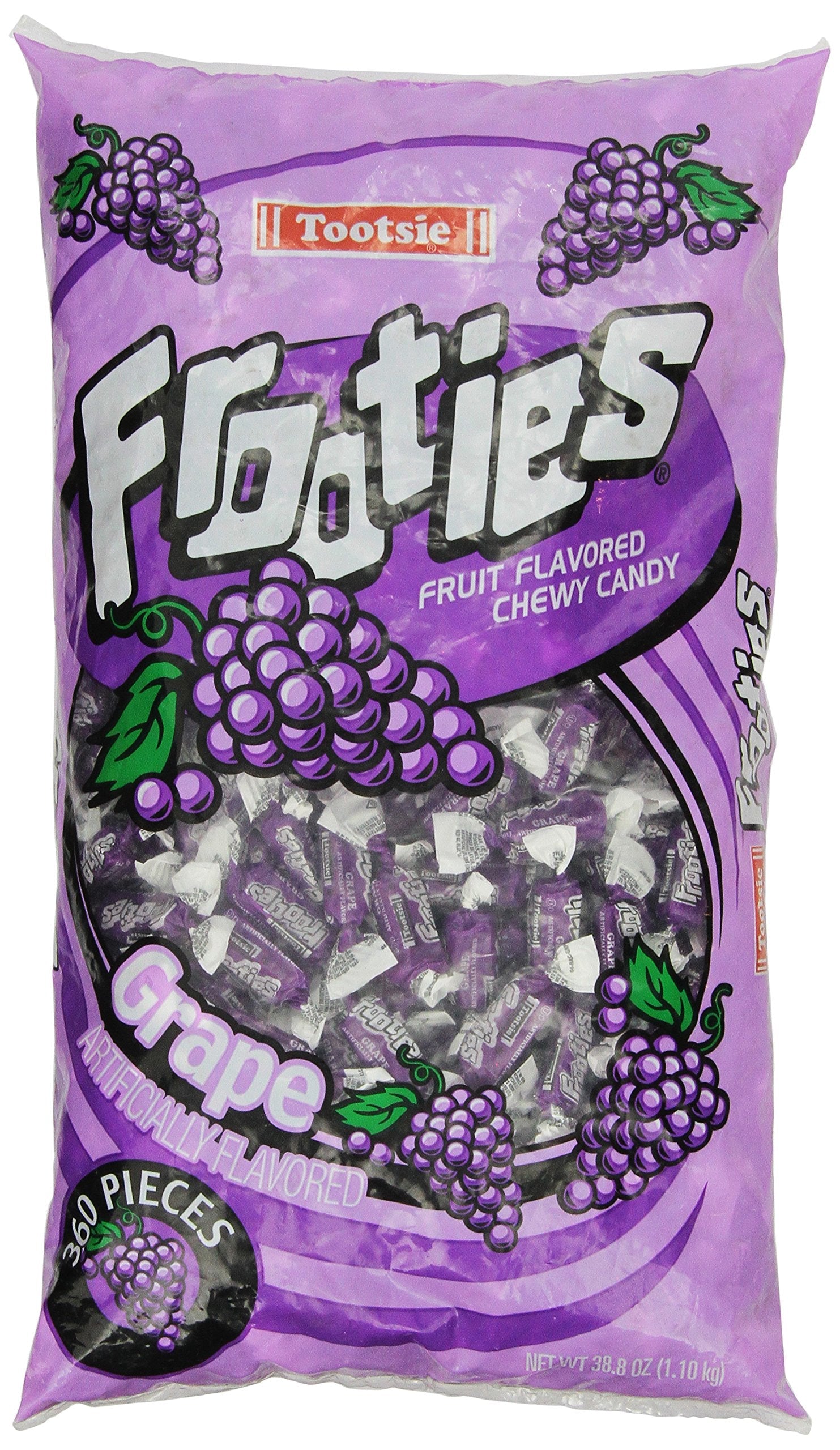 Tootsie Rolls Frooties Grape Chewy Candy - Bulk 360 Count, 38.8oz