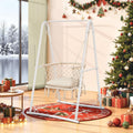 YITAHOME Hanging Chair with Stand | Heavy-Duty Steel Hammock Swing, White