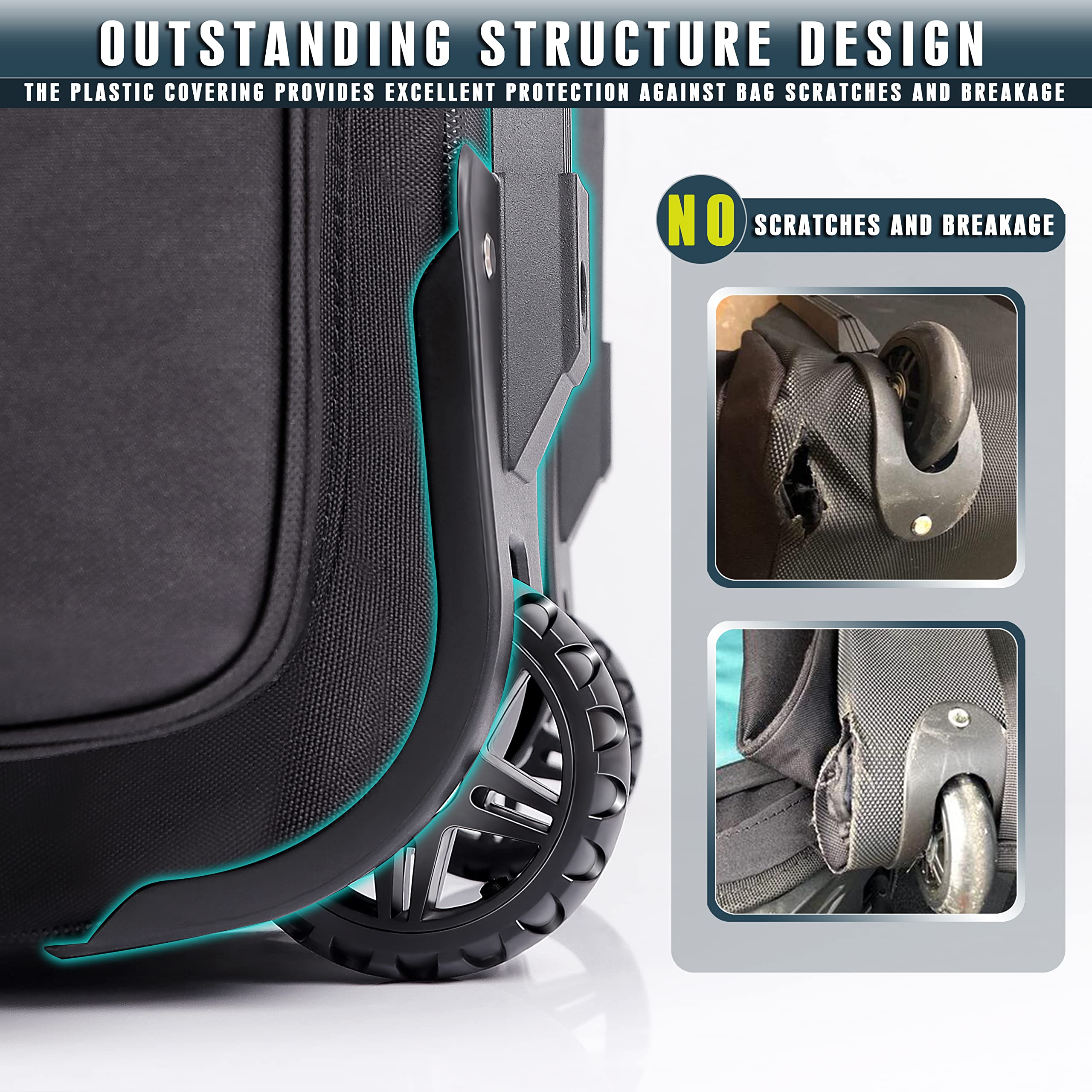 CHAMPKEY 1.0 Golf Travel Bag | 1200D Waterproof Padded Wheeled Case