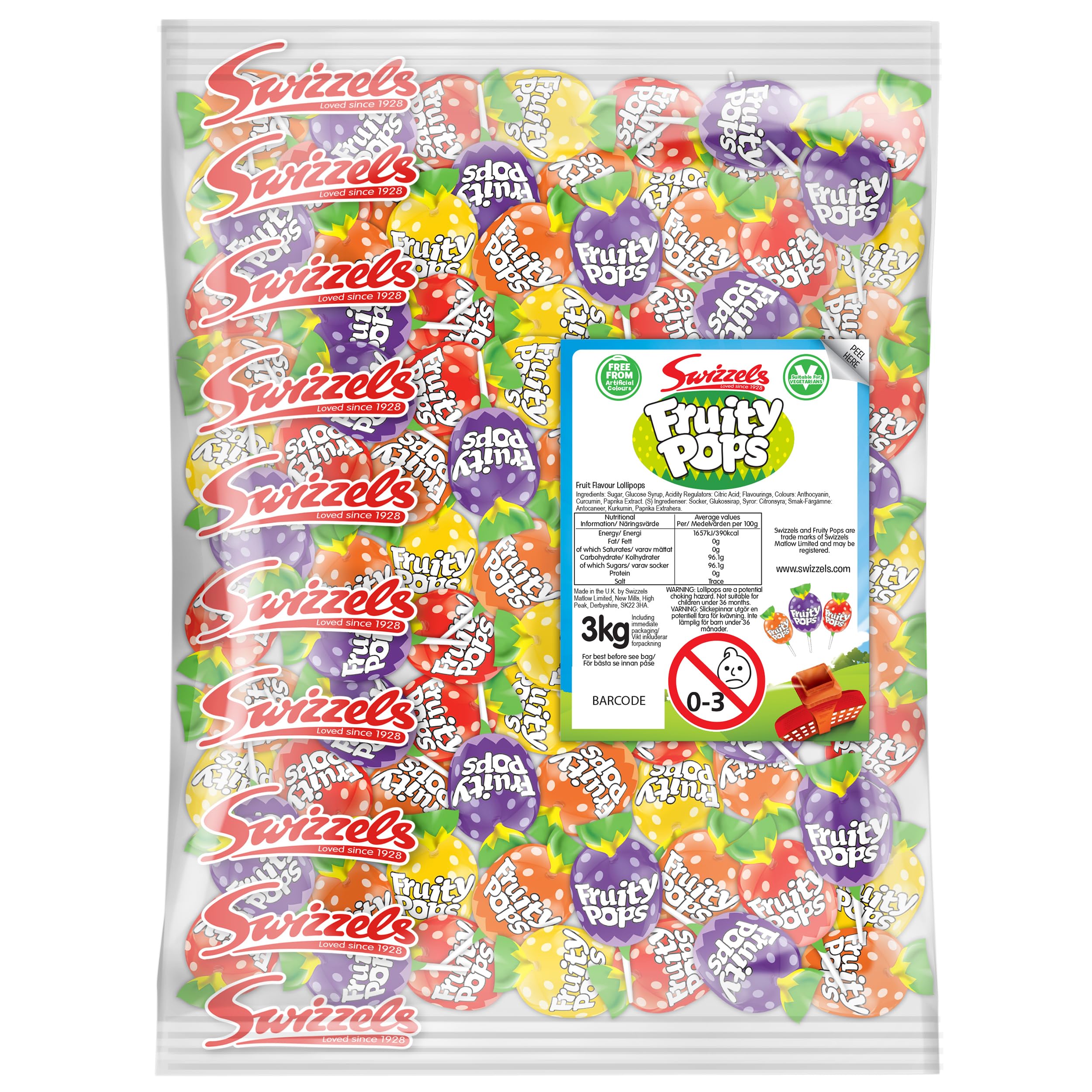 Swizzels Drumstick Raspberry & Milk Squashies - Fruity Chewy Sweets