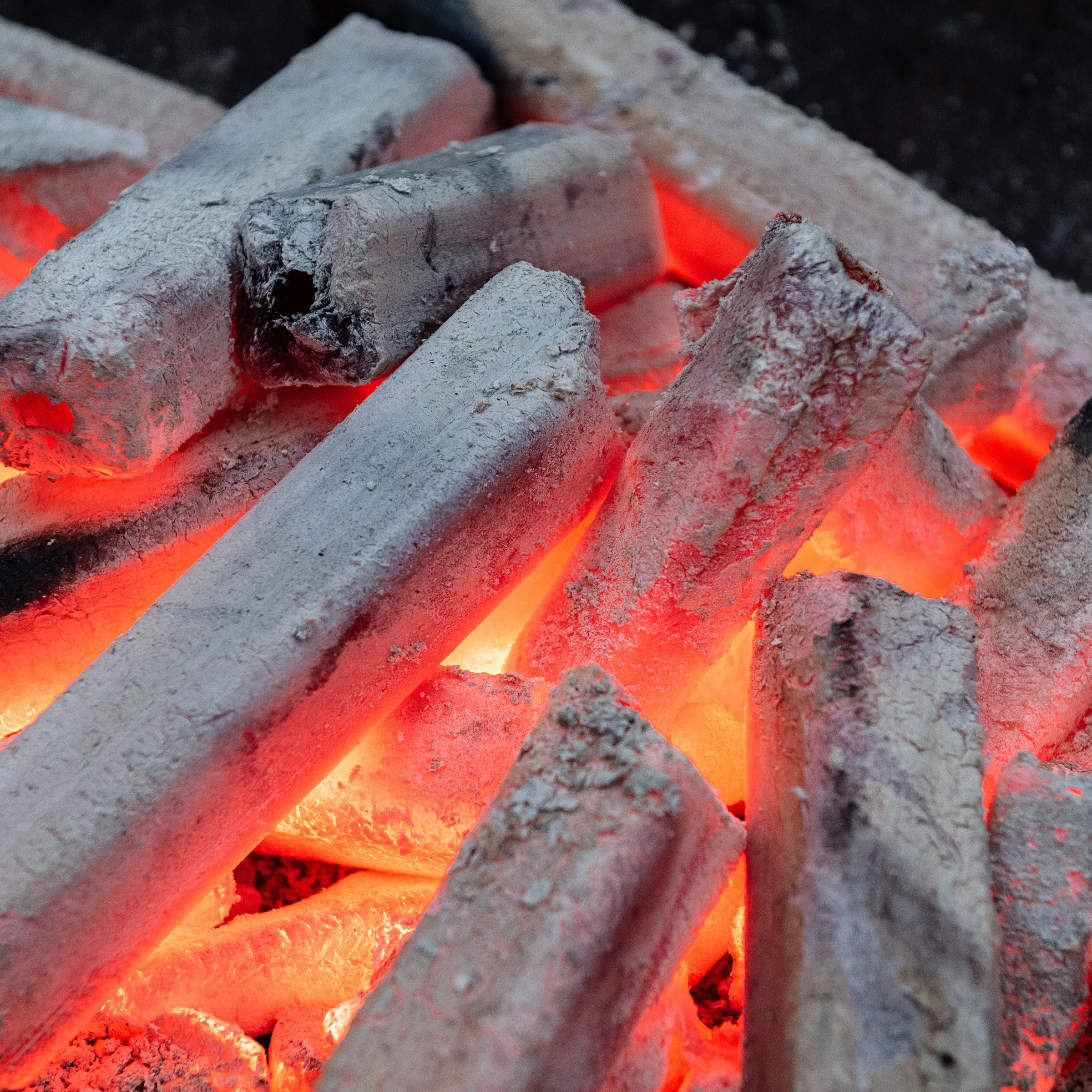 Ken Chiku White Charcoal Binchotan 10kg - Smokeless Konro Grill Fuel