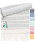 Fit-Flip Hammam Beach Towel XXL – 100% Cotton Quick-Drying Turkish Fouta