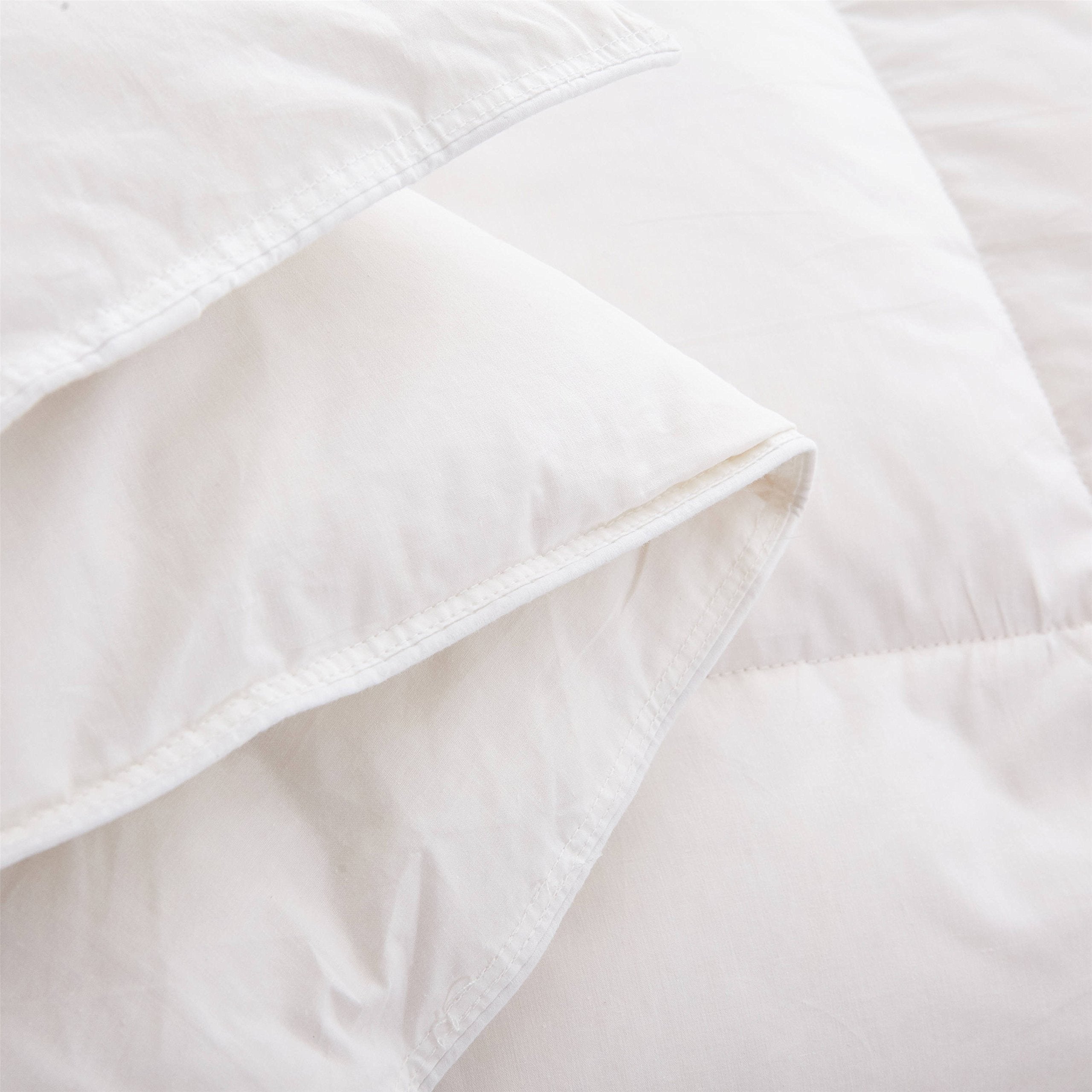 SUFUEE 13.5 Tog Goose Down & Feather Duvet – Single 100% Cotton Quilt