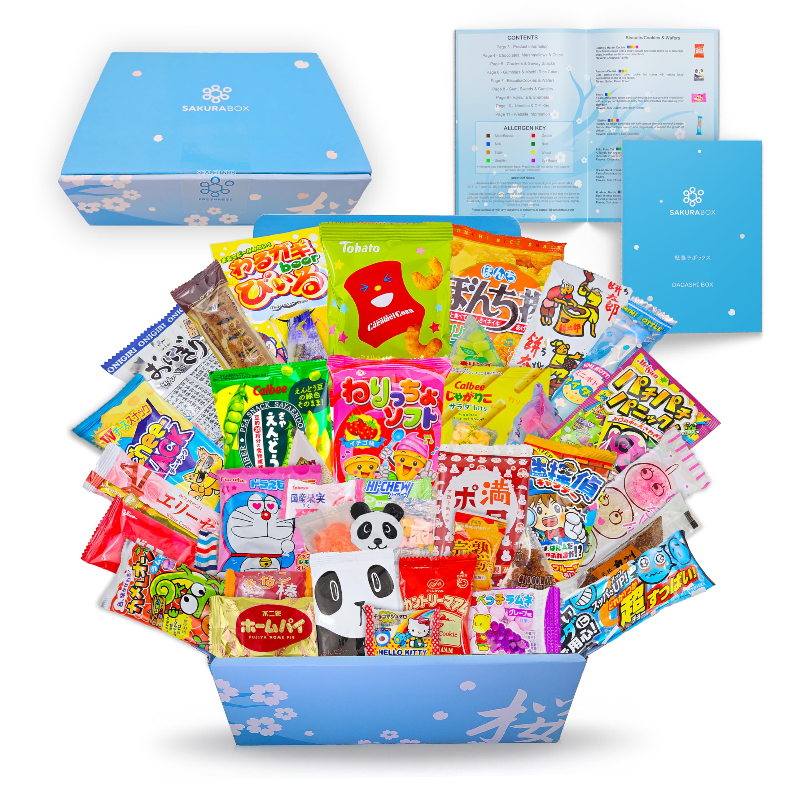 Jolof Store Sakura Box: 40 Piece Japanese Candy & Dagashi Snack Set