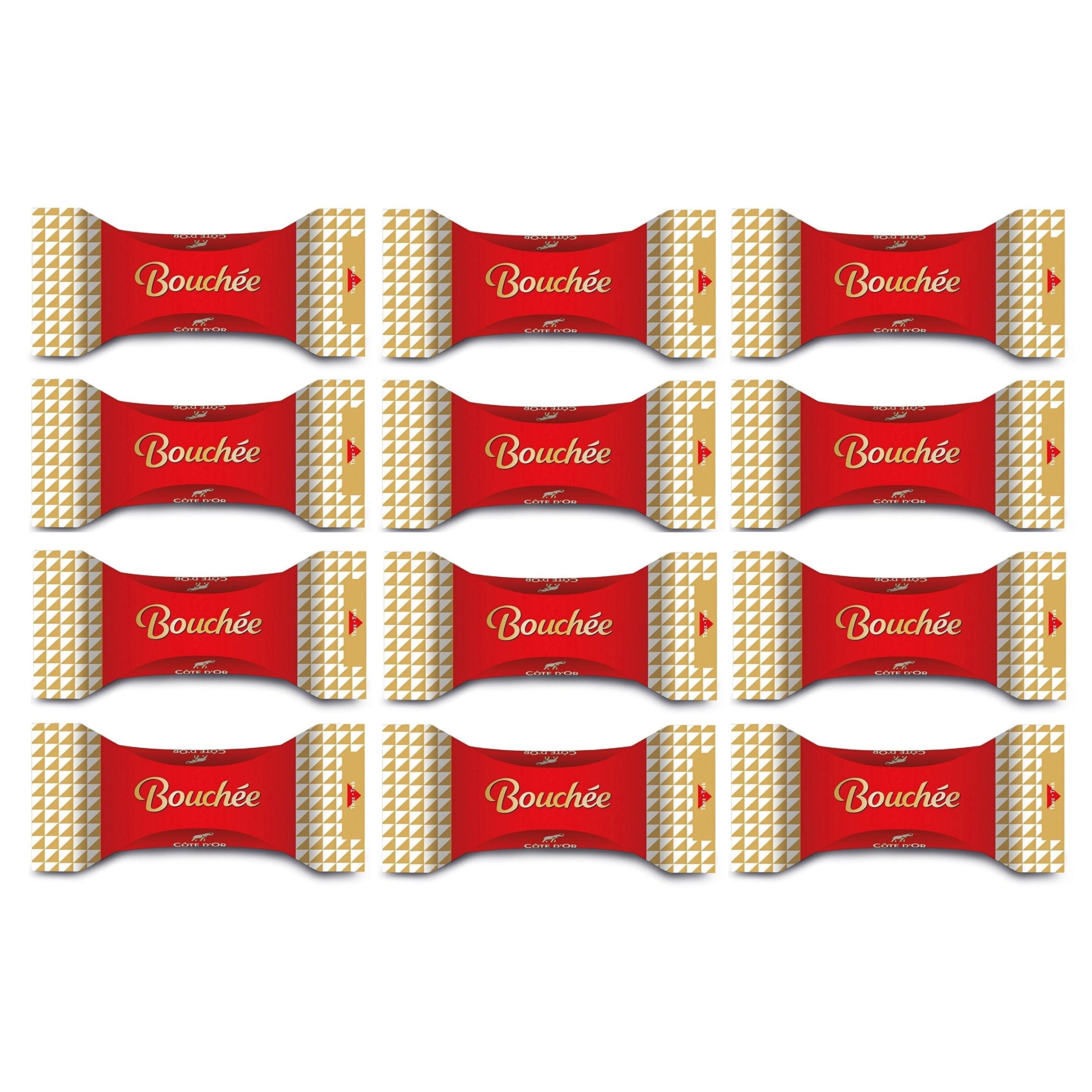 Cote d'Or Bouchee Belgian Milk Chocolates - 24g Bars (Pack of 12)