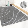 ZOKBOM Loofah Shower Mat – 60x80cm Non-Slip Anti-Mould PVC Bath Mat, Grey