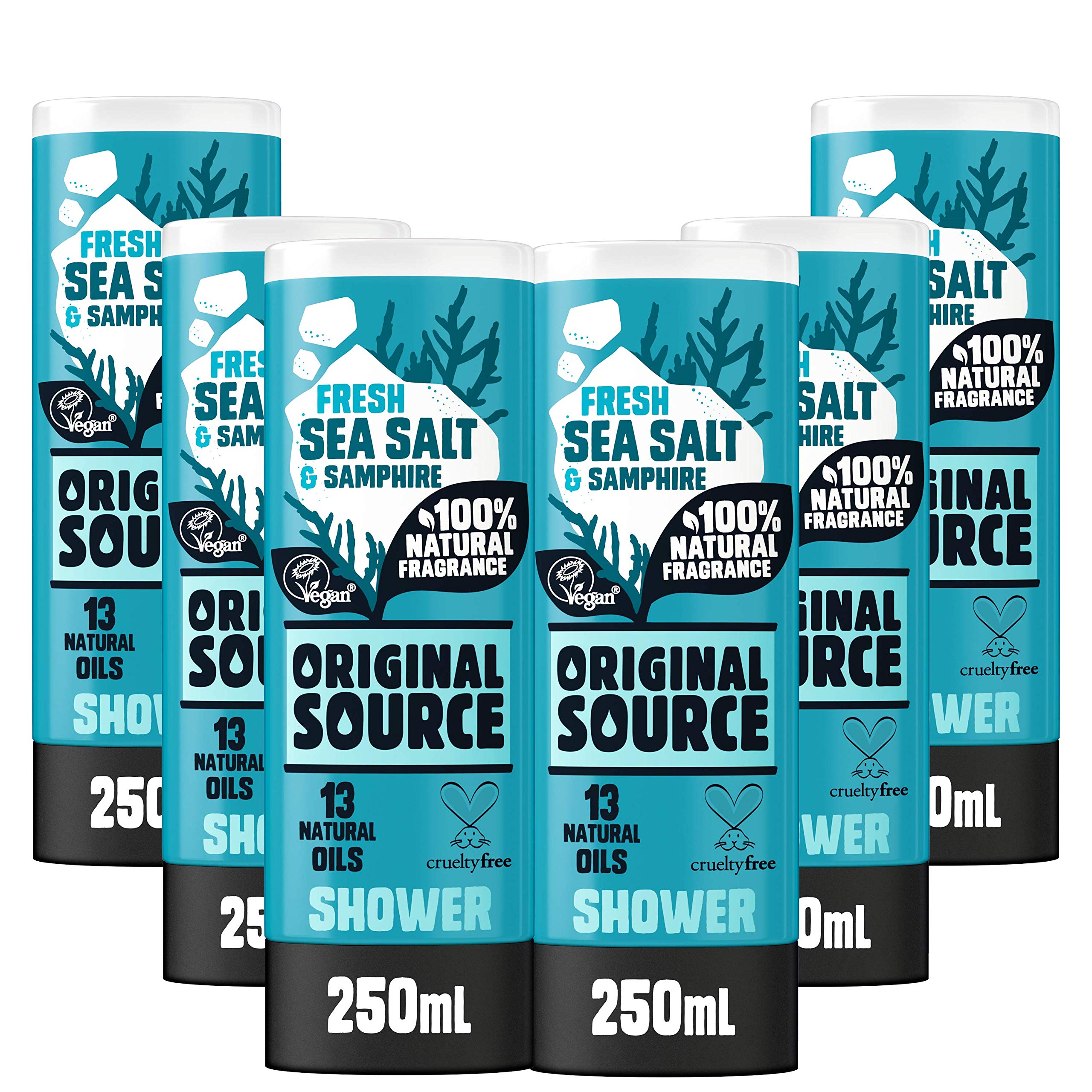 Original Source Sea Salt & Samphire Vegan Shower Gel - 250ml (Pack of 6)