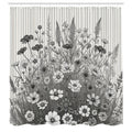 Abakuhaus Wildflowers Shower Curtain | Waterproof Fabric Decor | 175 x 200 cm