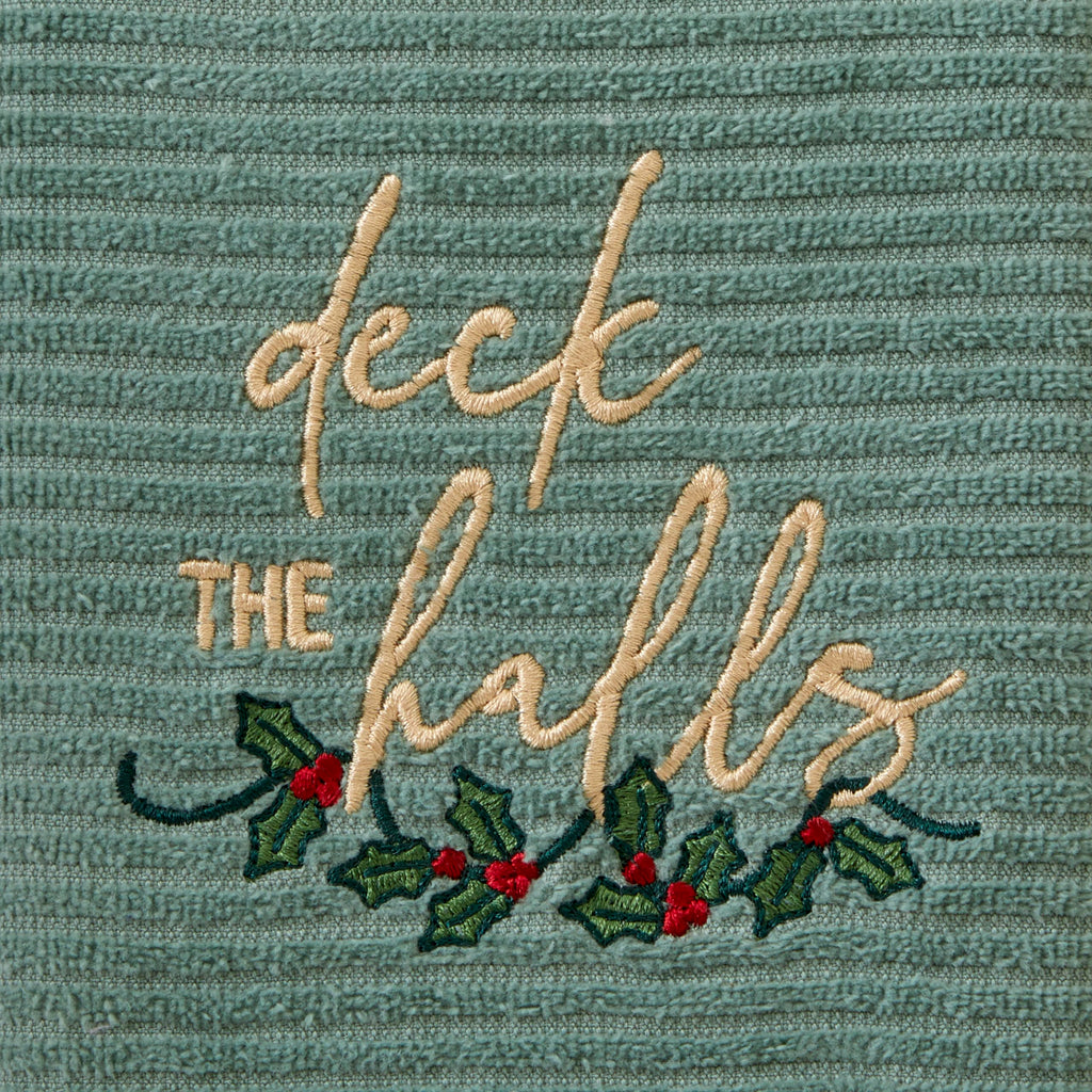 SKL Home Christmas Deck The Halls Hand Towel Set, Green 2-Pack