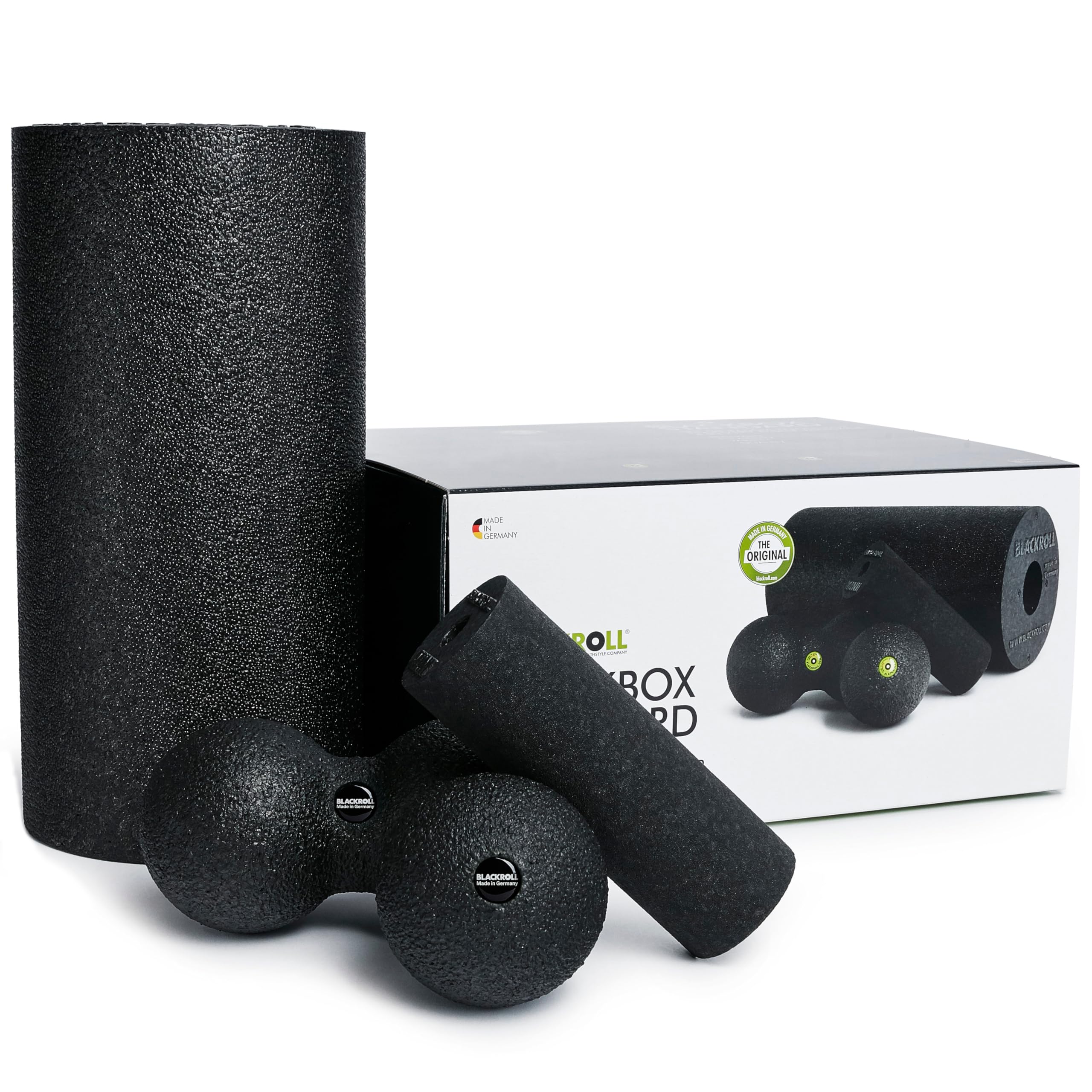 BLACKROLL Foam Roller Set – Black Myofascial Release & Recovery Kit