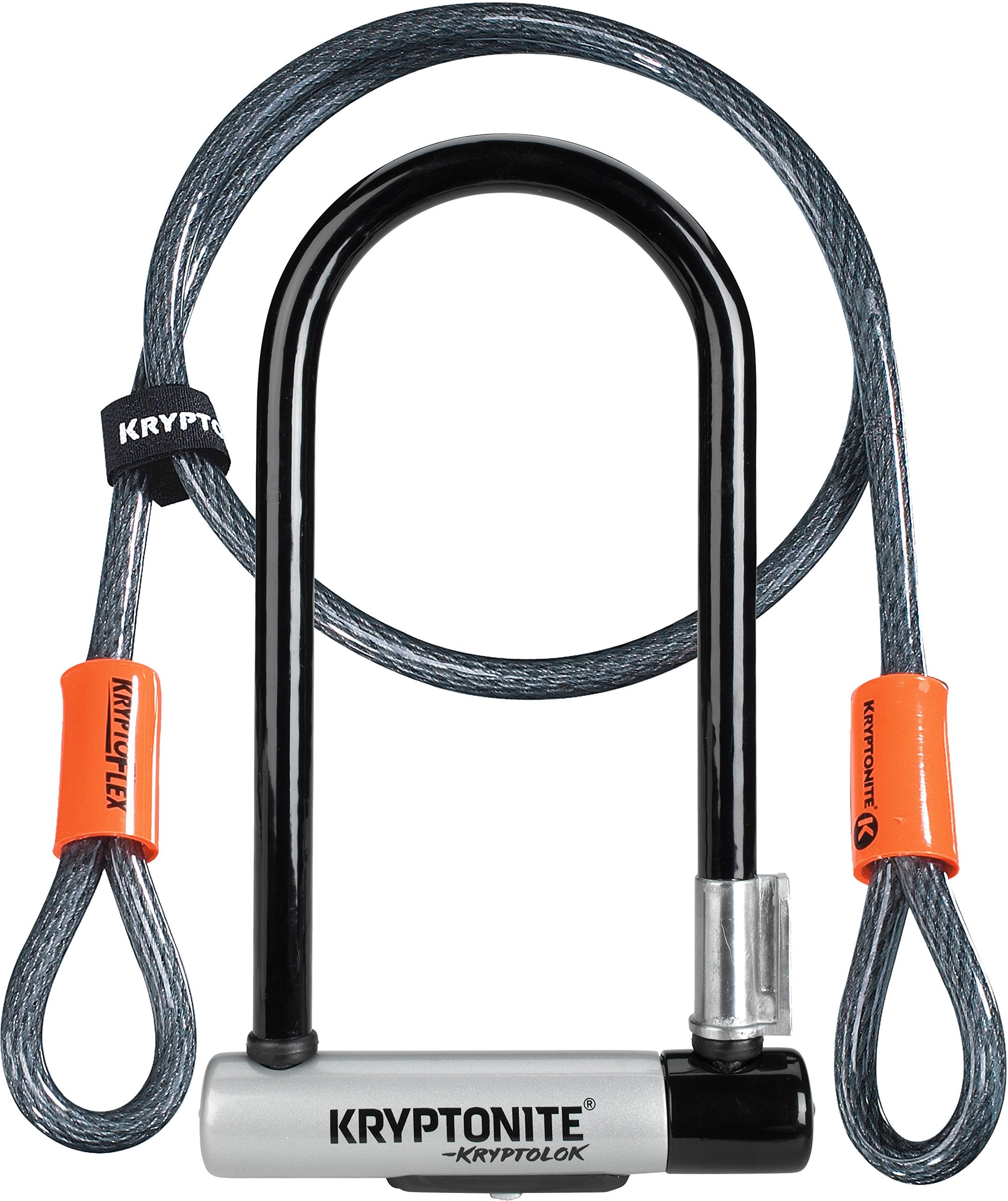 Kryptonite Kryptolok Standard U-Lock with 4ft Cable | Sold Secure Gold