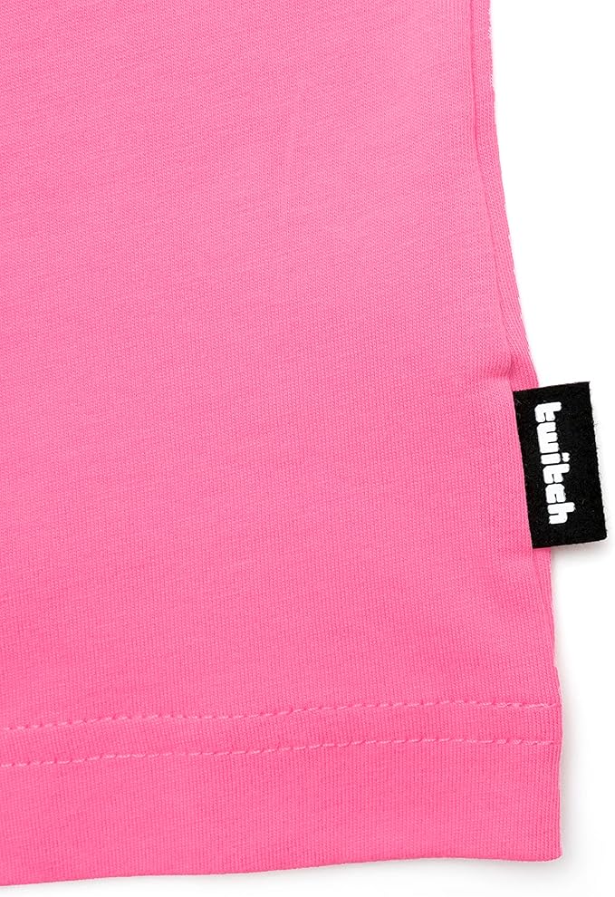 Twitch Graphic T-Shirt – Unisex 100% Cotton Regular Fit Tee in Pink