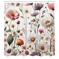 Abakuhaus Floral Shower Curtain | Waterproof Fabric Decor | 175 x 200 cm