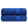 Ample Decor 100% Cotton Hand Towel Set of 2 | 600 GSM Absorbent Navy