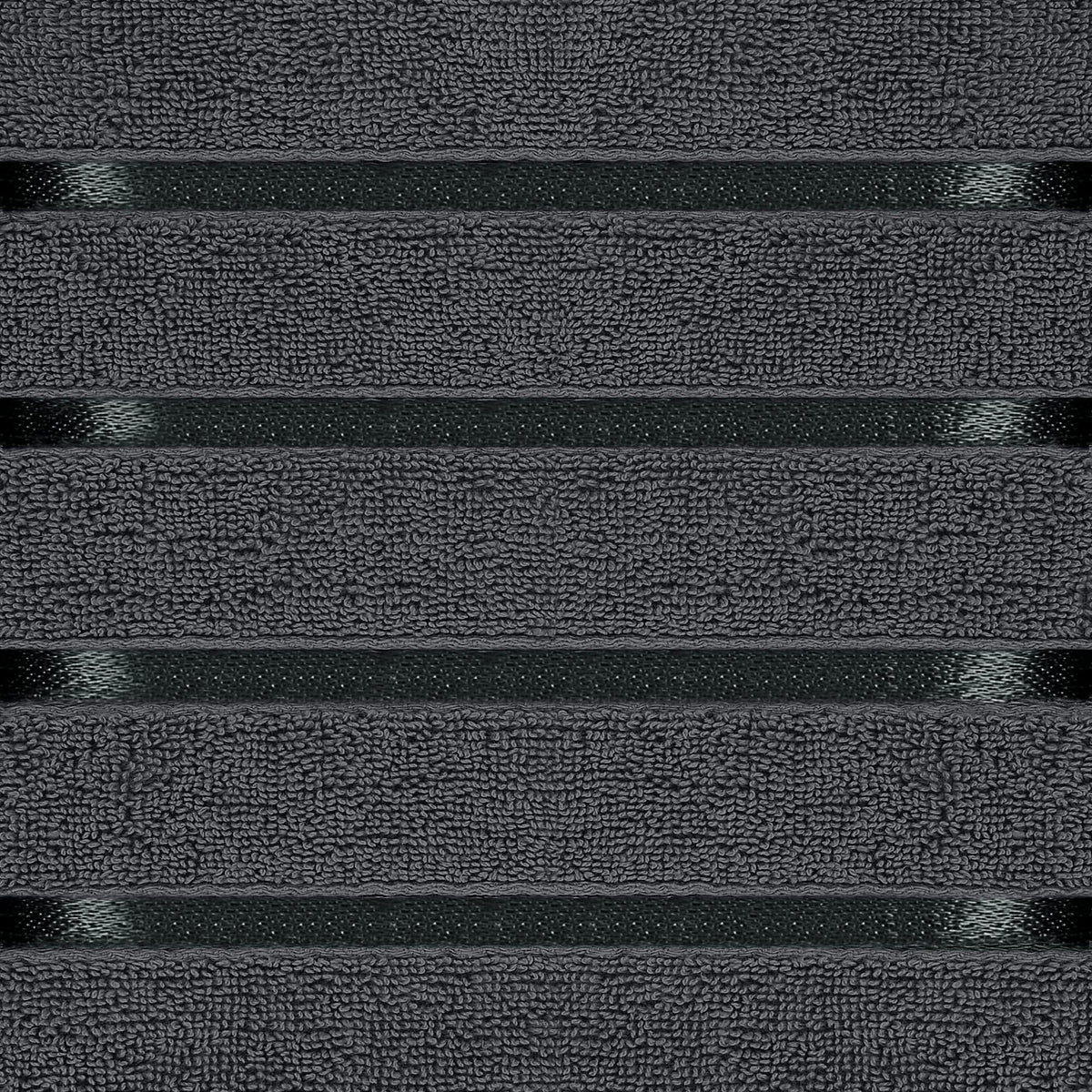 Utopia Towels 8-Piece Luxury Towel Set with Viscose Stripe, Grey - image 3