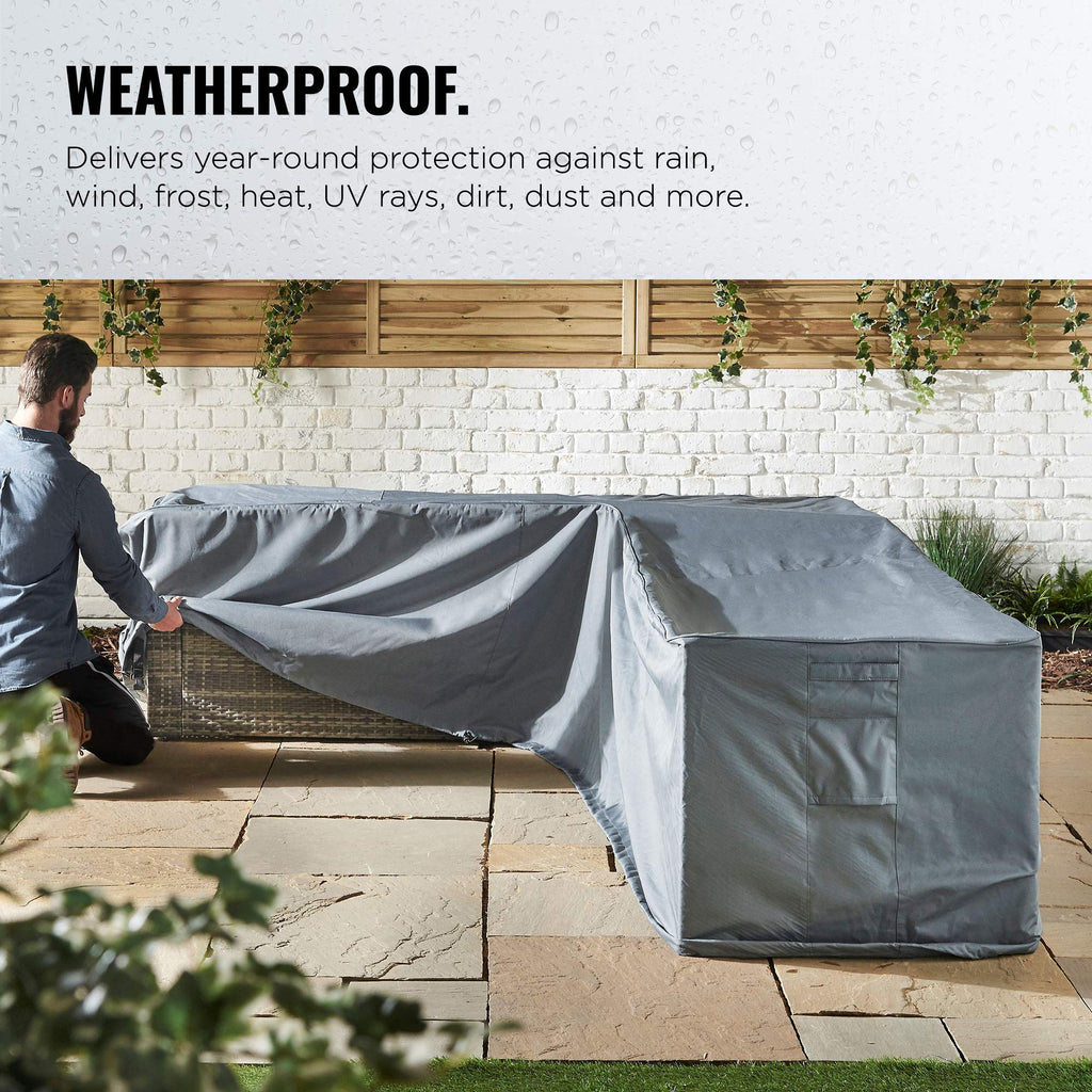VonHaus L-Shape Garden Sofa Cover – Waterproof 420D Oxford Fabric