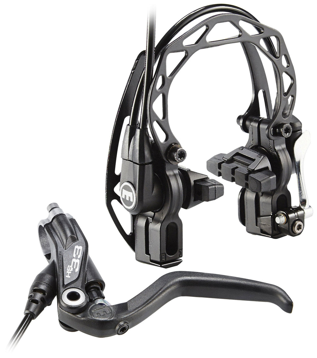 Magura HS33 R Hydraulic Rim Brake – Black 4-Finger Lever for E-Bikes
