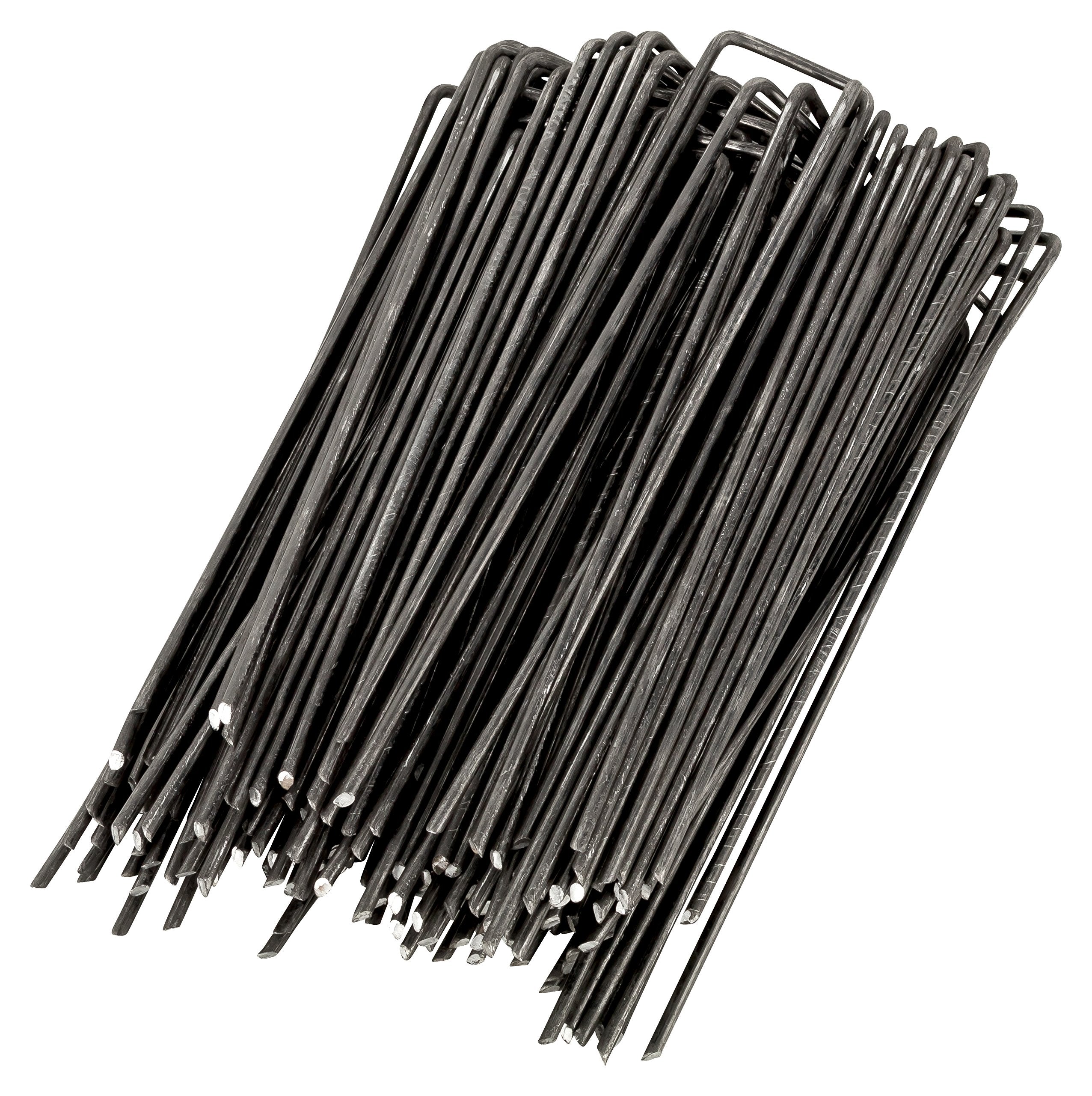 Wundergarden 300 Pack Garden Securing Pegs – 6 Inch Steel Ground Anchors