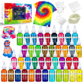 40-Color Tie Dye Kit – All-in-1 DIY Fabric Textile Paint Set