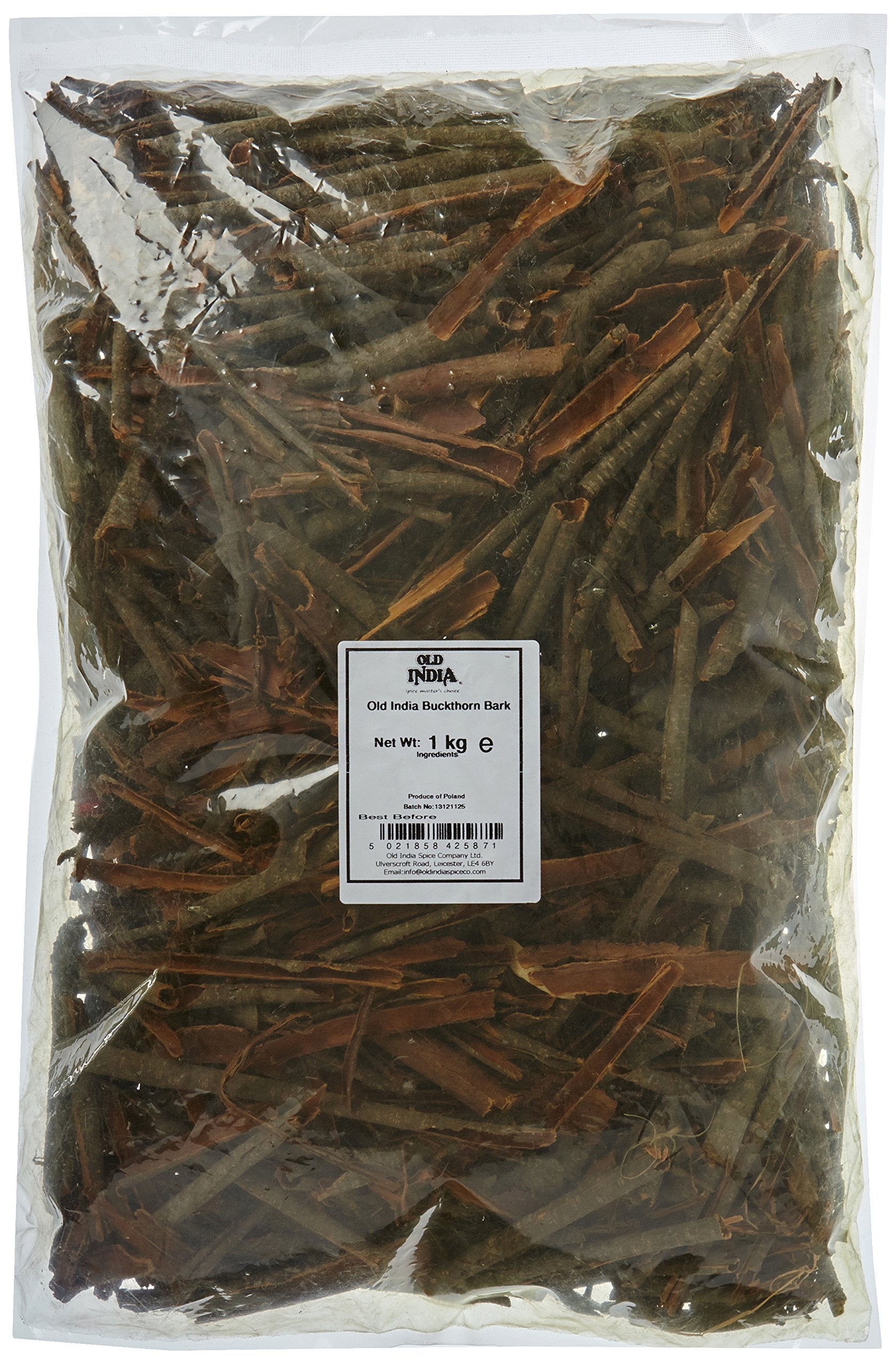 Old India Buckthorn Bark – 1kg Bulk Natural Laxative Herbal Remedy