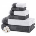 Modern Threads With Filgree Jacquard Border, Charcoal, 13" x 13\