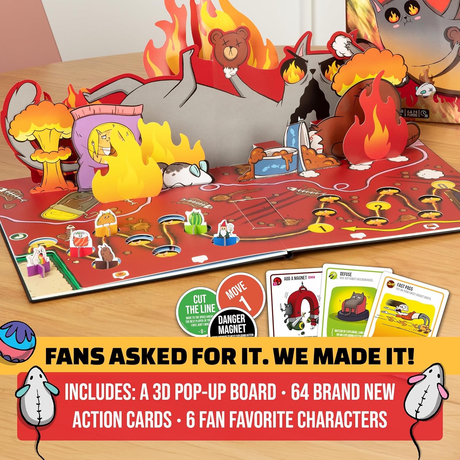 Exploding Kittens Strategy Board Game – Family Party Game for 2-6 Players
