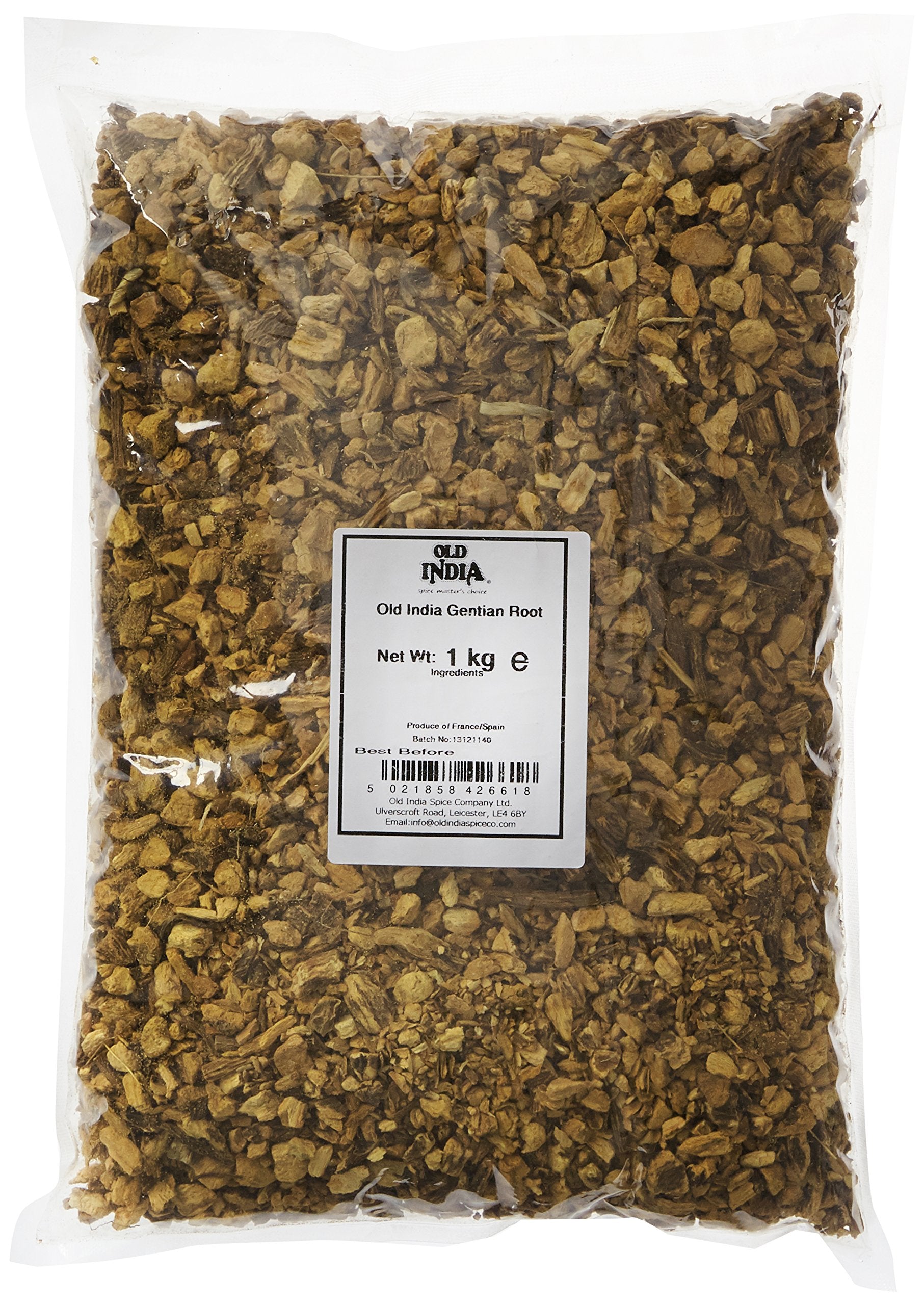 Old India Gentian Root – 1kg Bulk Dried Botanical Herb for Digestive Aid