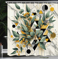 Abakuhaus Eucalyptus Leaves Shower Curtain | Waterproof Fabric, 175x200cm