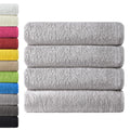 NatureMark 4-Piece Bath Towel Set | 100% Cotton Terry, 70x140cm, Silver Grey
