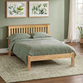 Julian Bowen Barcelona Pine Double Bed Frame | Low Foot End