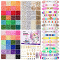 Gionlion 14,000pcs Clay Beads Friendship Bracelet Kit | 48 Colors Set