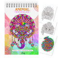 Finoly Mandala Colouring Book for Adults - A4 Spiral Bound Stress Relief