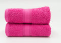 Lex's Linens Hot Pink Hand Towels – 100% Combed Cotton 500GSM (2 Pack)