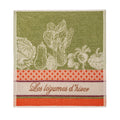 Cotton Jacquard Sponge Kitchen Towel – Green Vegetable Print | Jolof Store
