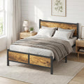 Frost IX 4ft6 Double Metal Bed Frame with Storage Headboard