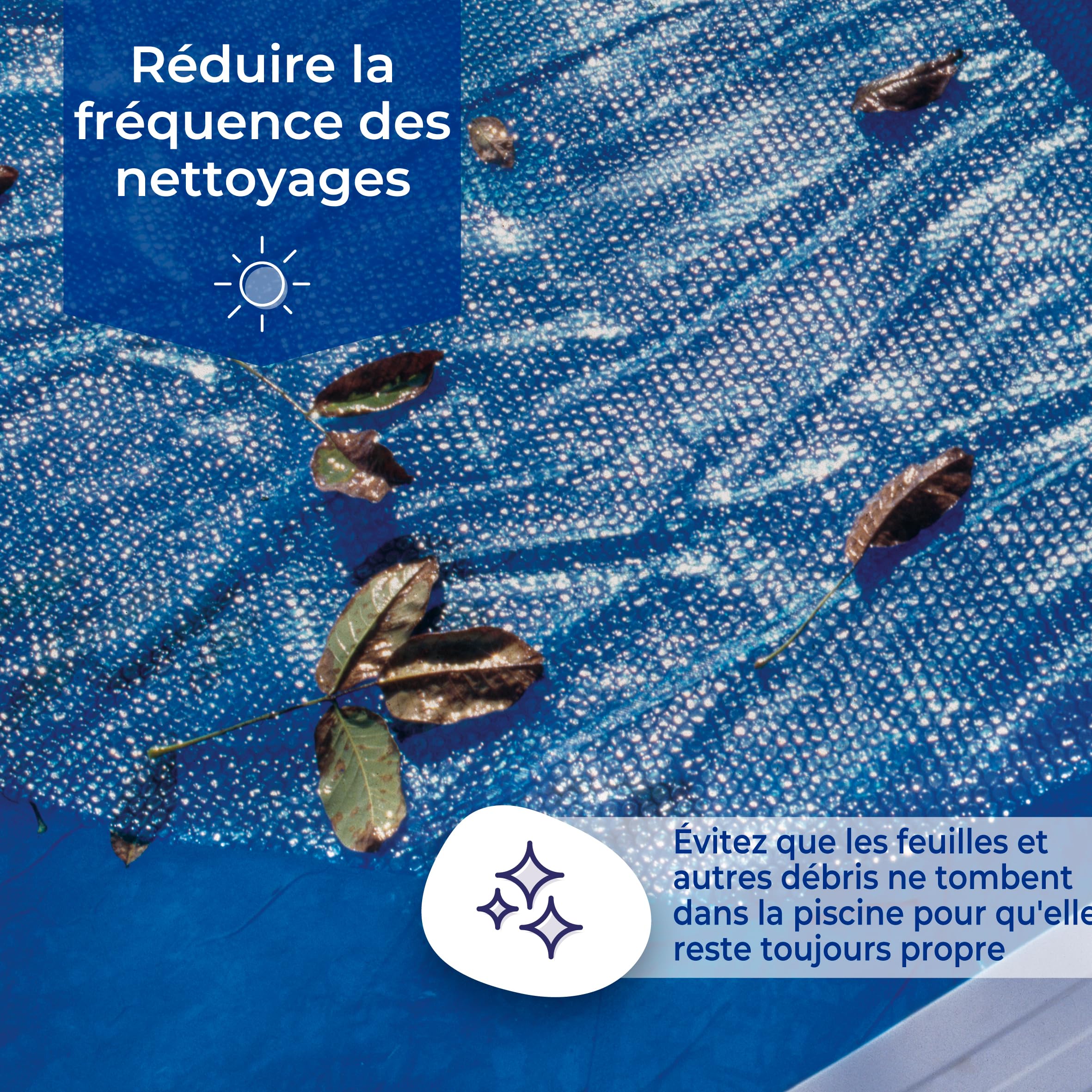 Gre Oval Insulated Swimming Pool Cover - 500 x 300 cm Blue Polyethylene