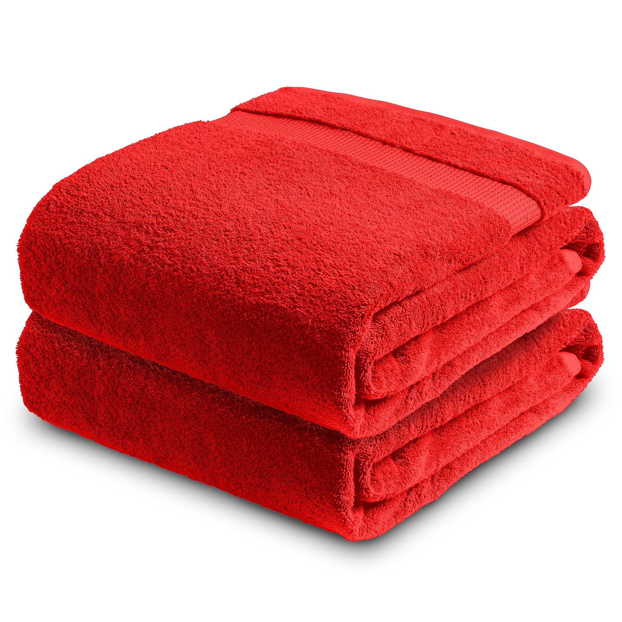 Towelogy Egyptian Cotton Super Jumbo Bath Sheet - Wine Red (2 Pack)