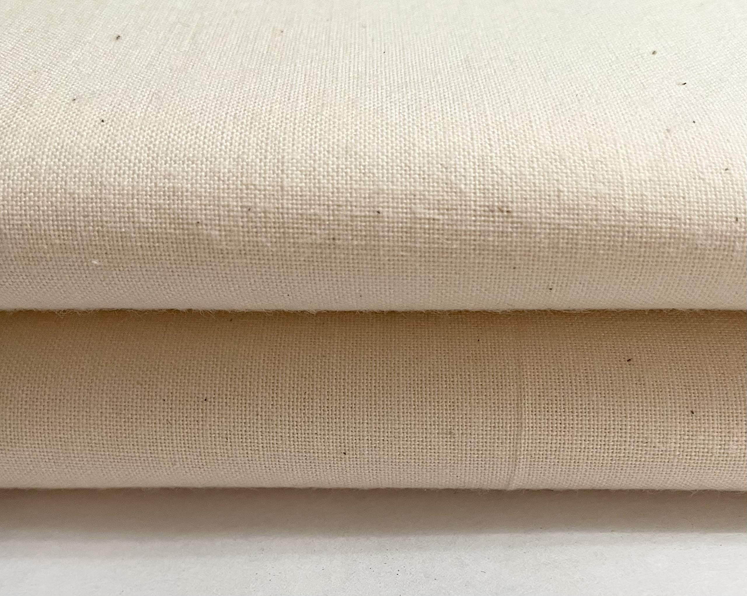 Jolof Store Unbleached Natural Calico Cotton Craft Fabric – 160cm Wide (3m)