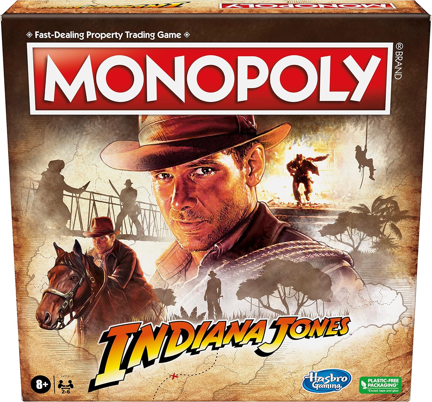 Monopoly: Indiana Jones Edition Board Game – Movie Inspired Collector Set