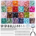 HONGTEYA 1073 Pcs Crystal Jewellery Making Kit - Natural Gemstone Beads